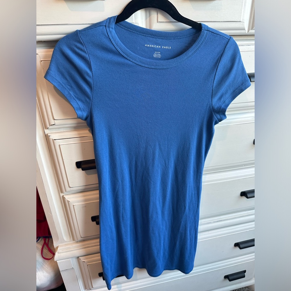blue american eagle dress